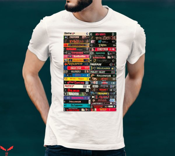 VHS85 T-Shirt Halloween Horror Movies VHS Tapes Vintage