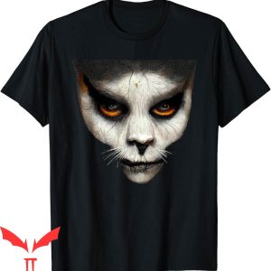 When Evil Lurks T-Shirt Creepy Cat Face Monster With Eyes