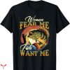 Women Want Me Fish Fear Me T-shirt Vintage USA FLag