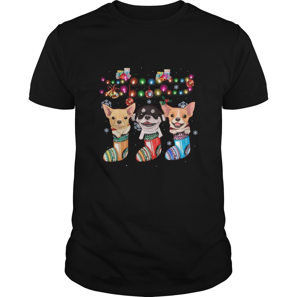 chihuahua socks merry Christmas light shirt chihuahua socks merry Christmas light shirt