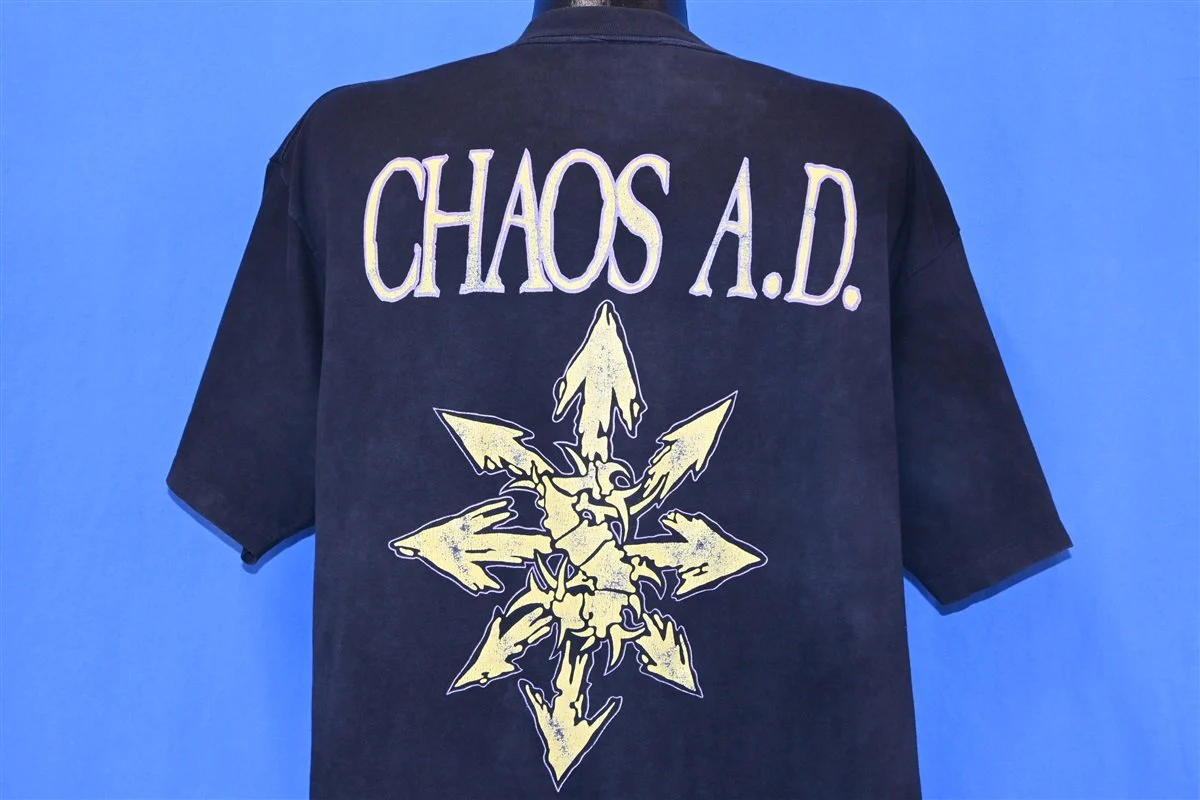 90s Sepultura Chaos A.D. Album Metal t-shirt The Captains Vintage 90s Sepultura Chaos A.D. Album Metal t-shirt The Captains Vintage