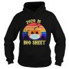 2020 Is Boo Sheet Retro Halloween Pumpkin Wearing A Mask shirt