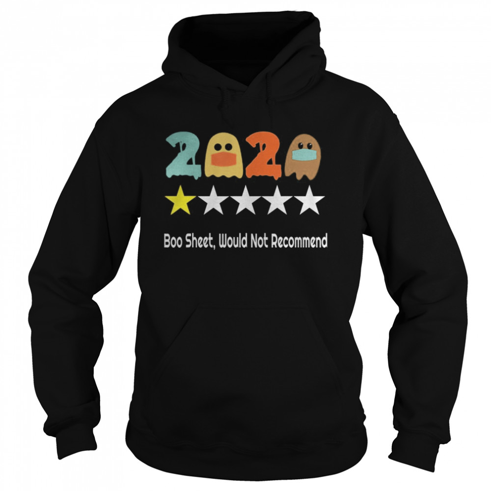 2020 Review One Star Rating Boo Sheet, Would Not Recommend shirt 2020 Review One Star Rating Boo Sheet, Would Not Recommend shirt