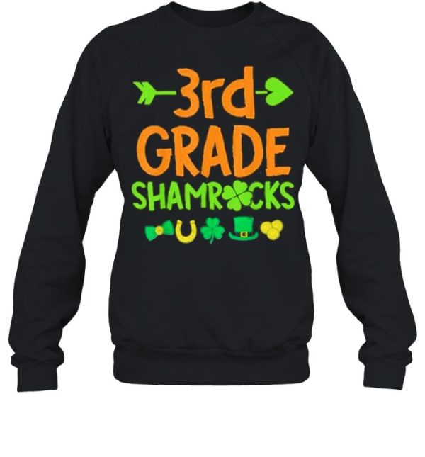 3rd Grade Shamrock St Patricks Day shirt