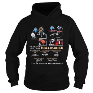 42 years of 1978 2020 10 moves halloween thank you for the memories signatures shirt