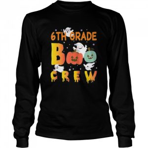6th Grade Boo Crew Ghost Pumpkin Students Teachers Halloween shirt