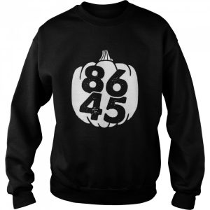 86 45 vote trump out 11320 halloween pumpkin shirt
