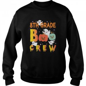 8th Grade Boo Crew Ghost Pumpkin Students Teachers Halloween shirt