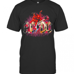 Acdc Band Santa Guitar Halloween T-Shirt