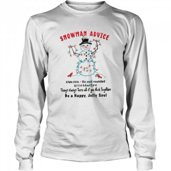 Advice With Christmas Light Snowman shirt