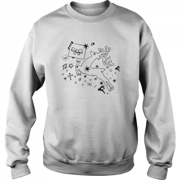 Aesthetic Lineart Merry Christmas And Happy New Year 2022 shirt