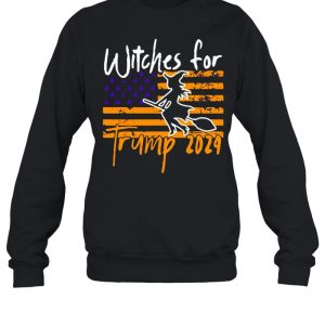 American Flag Witches For Trump 2024 Halloween T-shirt