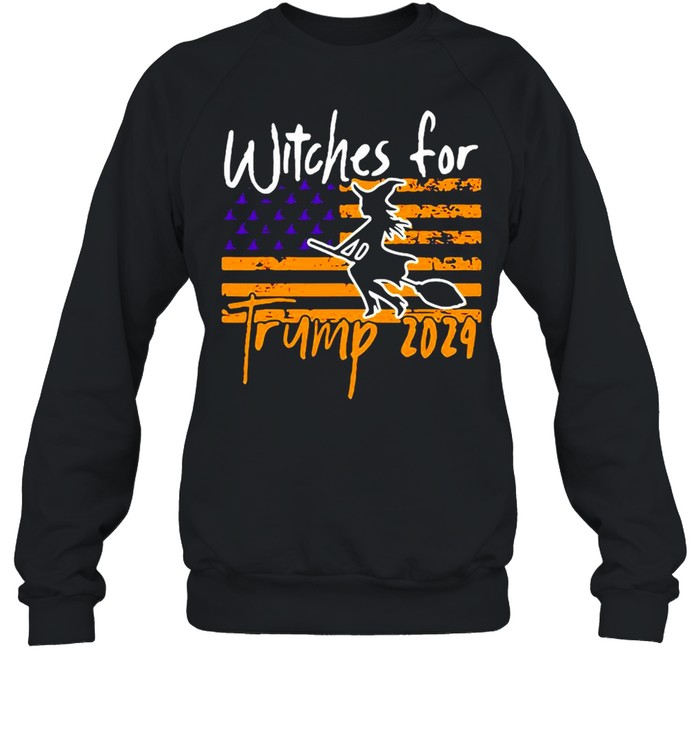 American Flag Witches For Trump 2024 Halloween T-shirt American Flag Witches For Trump 2024 Halloween T-shirt