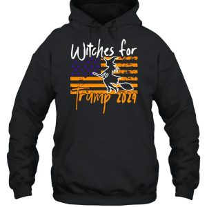 American Flag Witches For Trump 2024 Halloween T shirt 3