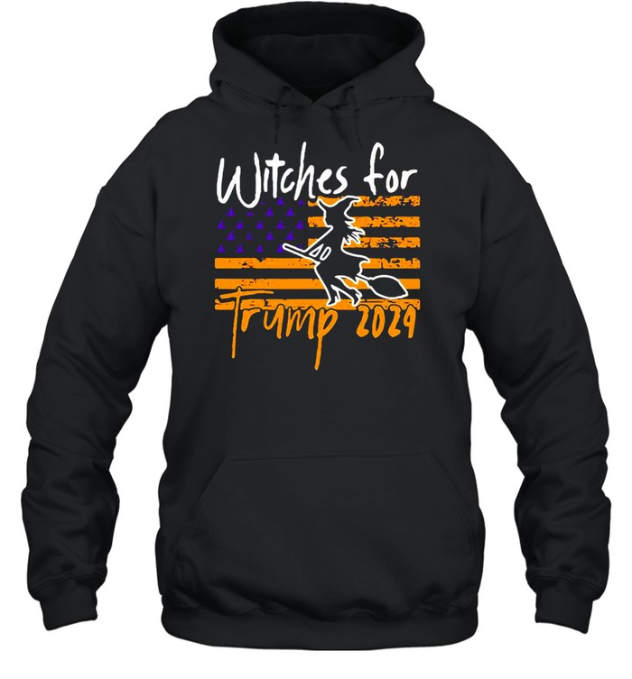 American Flag Witches For Trump 2024 Halloween T-shirt American Flag Witches For Trump 2024 Halloween T-shirt