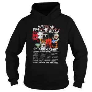 American Horror Story 9th Anniversary 2011 2020 Thank You For The Memories Signatures shirt