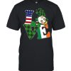 American flag Gnome Love St Patricks Day shirt