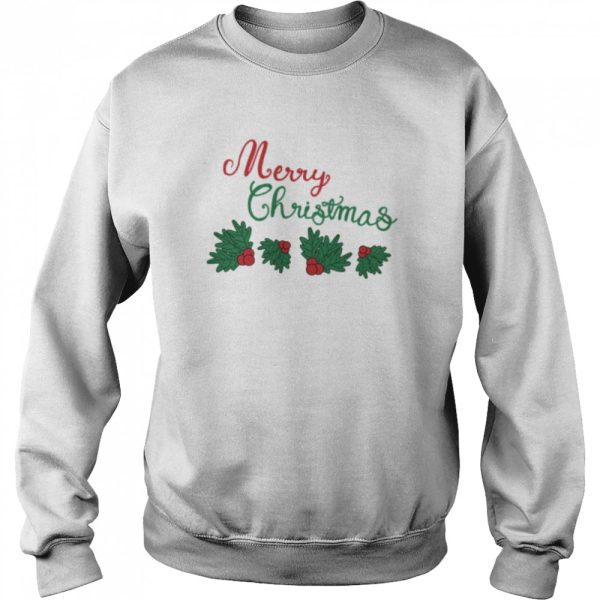 Animated Mistletoe Merry Christmas shirt