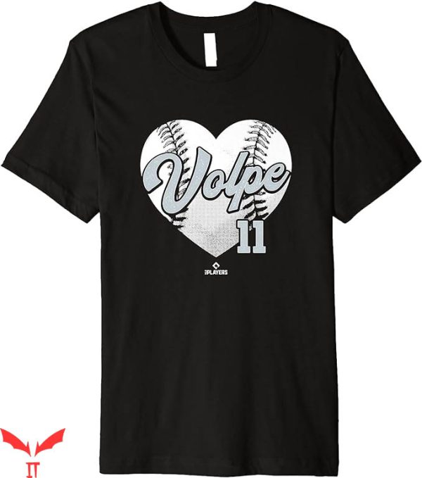 Anthony Volpe T-Shirt Baseball Heart Anthony Volpe Tee MLB