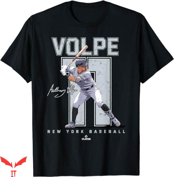 Anthony Volpe T-Shirt Number Portrait Anthony Volpe T-Shirt