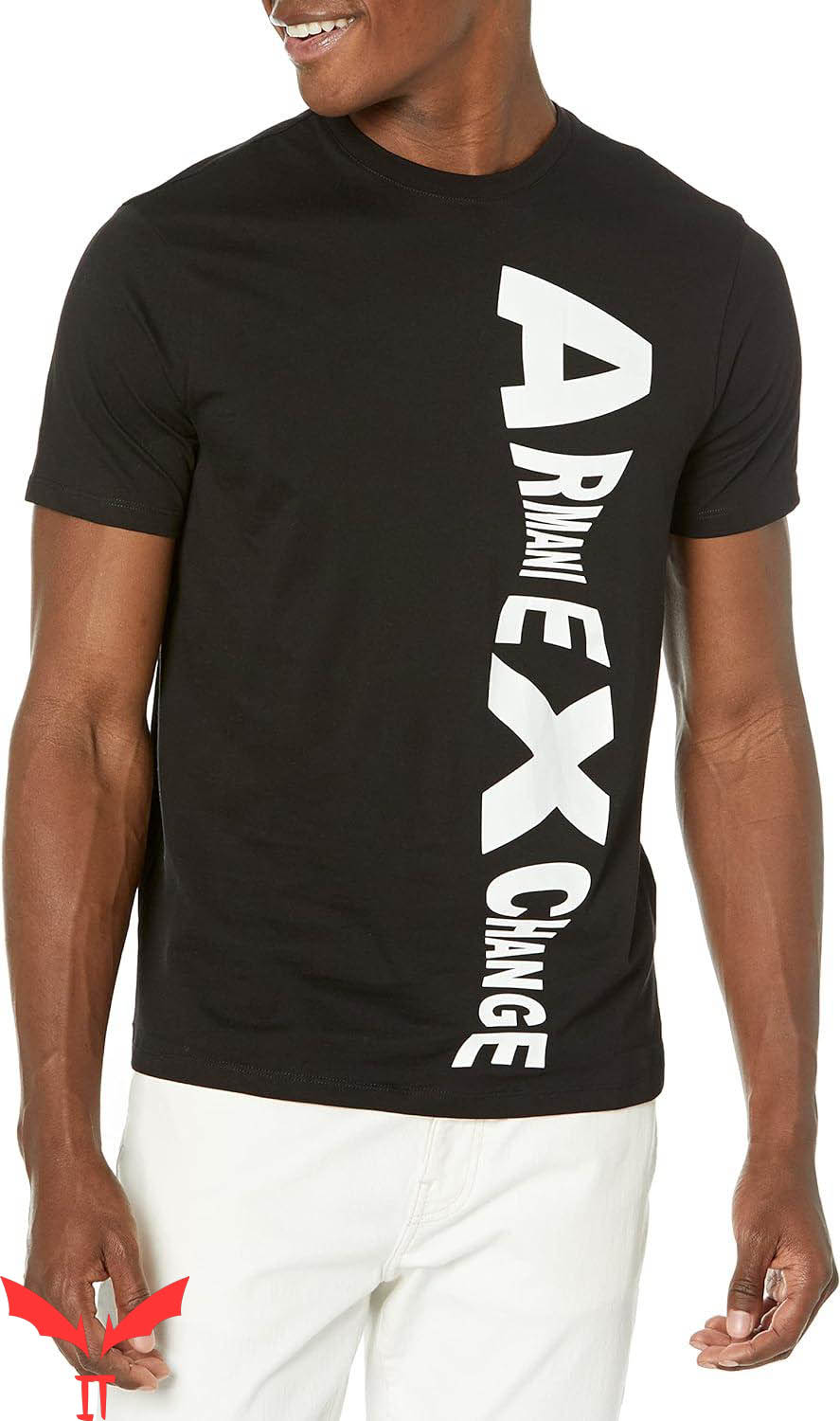 Armani Exchange T-Shirt Exploded Side Logo Armani Exchange T-Shirt Exploded Side Logo