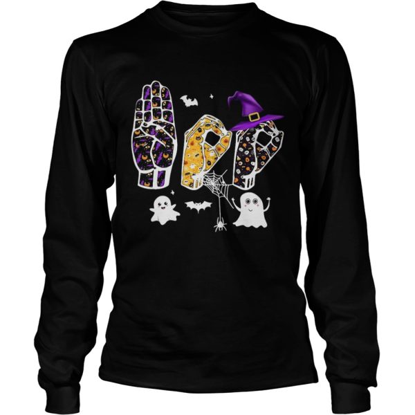 Asl Boo Halloween shirt