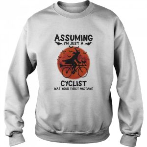 Assuming I’m Just A Cyclist Was Your First Mistake Moon Halloween shirt