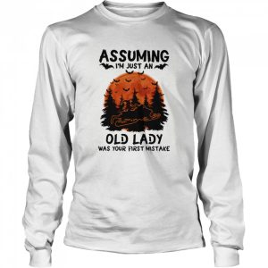 Assuming I’m Just An Old Lady Was Your First Mistake Snowmobile Halloween shirt