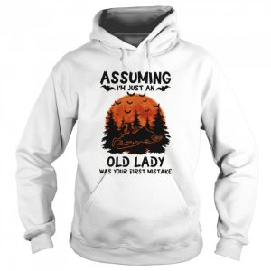 Assuming I'm Just An Old Lady Was Your First Mistake Snowmobile Halloween shirt 3