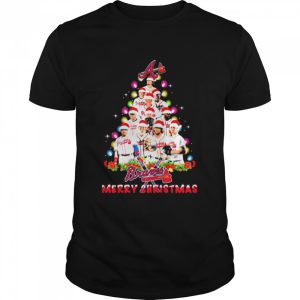 Atlanta Braves Players Christmas Tree Merry Christmas Shirt