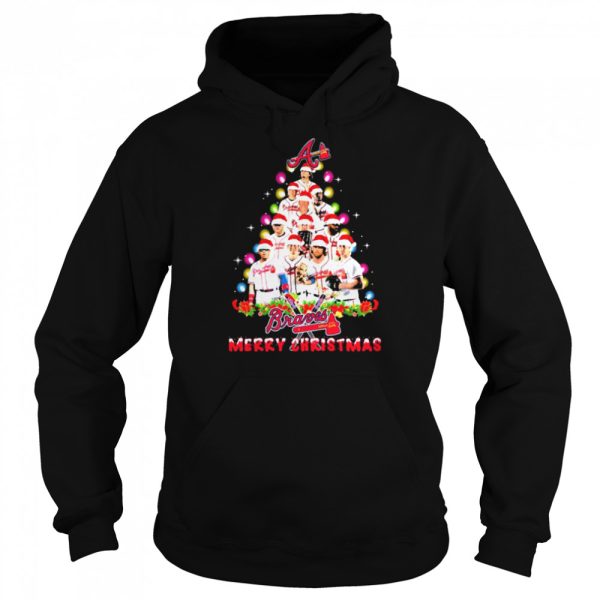 Atlanta Braves Players Christmas Tree Merry Christmas Shirt