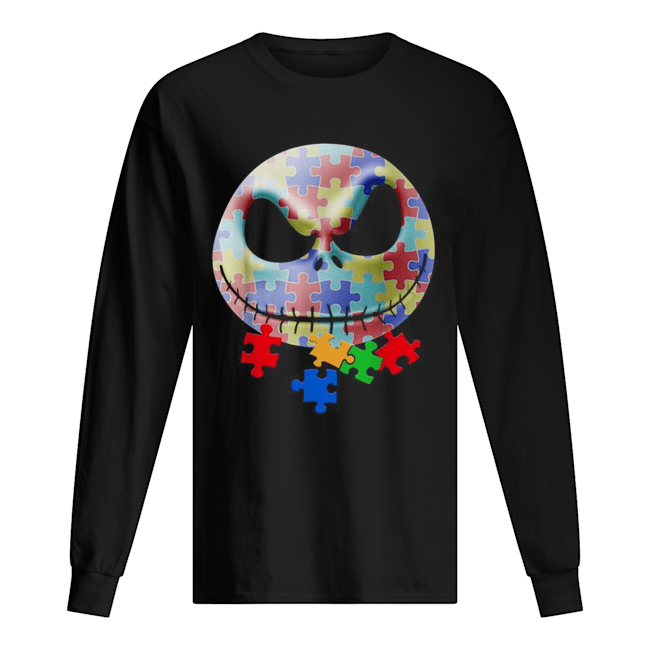 Autism Awareness Jack Skellington face shirt Autism Awareness Jack Skellington face shirt