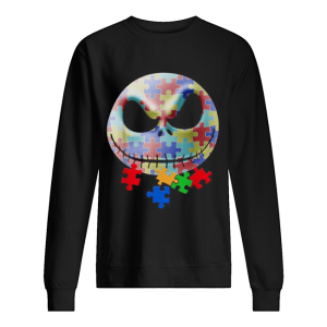 Autism Awareness Jack Skellington face shirt