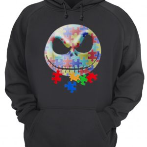 Autism Awareness Jack Skellington face shirt 3