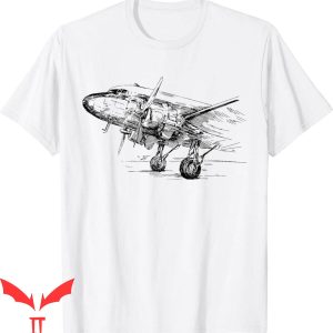 Aviation T-Shirt Vintage DC-3 Airplane Grandfather
