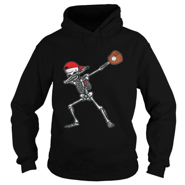 Awesome Dabbing Skeleton Baseball Funny Halloween Gift Boys shirt