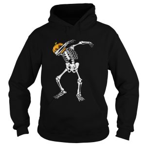 Awesome Dabbing Skeleton Pumpkin Halloween Dab Boys Kids shirt