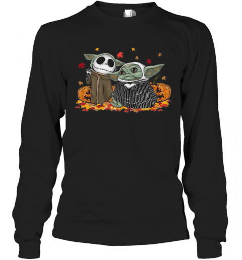 Baby Jack Skellington And Baby Yoda Happy Halloween T-Shirt Baby Jack Skellington And Baby Yoda Happy Halloween T-Shirt