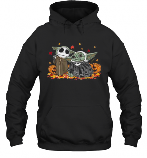 Baby Jack Skellington And Baby Yoda Happy Halloween T-Shirt Baby Jack Skellington And Baby Yoda Happy Halloween T-Shirt