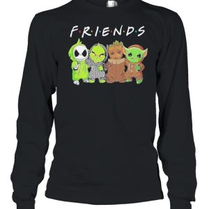 Baby Jack Skellington Baby Grinch Baby Groot And Baby Yoda Friends Shirt