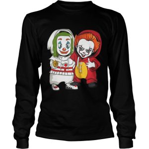 Baby Joker And Pennywise Horror Movies Characters Halloween Shirt