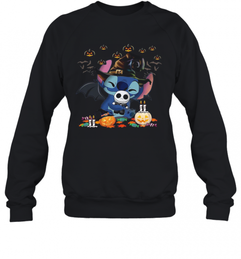 Baby Stitch Hug Jack Skeleton Halloween T-Shirt Baby Stitch Hug Jack Skeleton Halloween T-Shirt