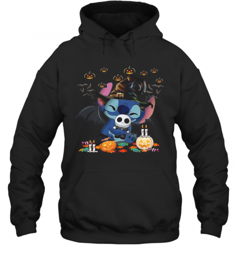 Baby Stitch Hug Jack Skeleton Halloween T-Shirt Baby Stitch Hug Jack Skeleton Halloween T-Shirt