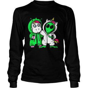 Baby Unicorn vs Alien Costume Halloween Shirt
