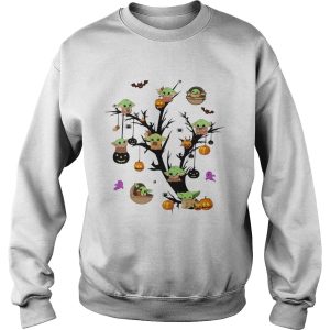 Baby Yoda And Pumpkin Tree Halloween shirt