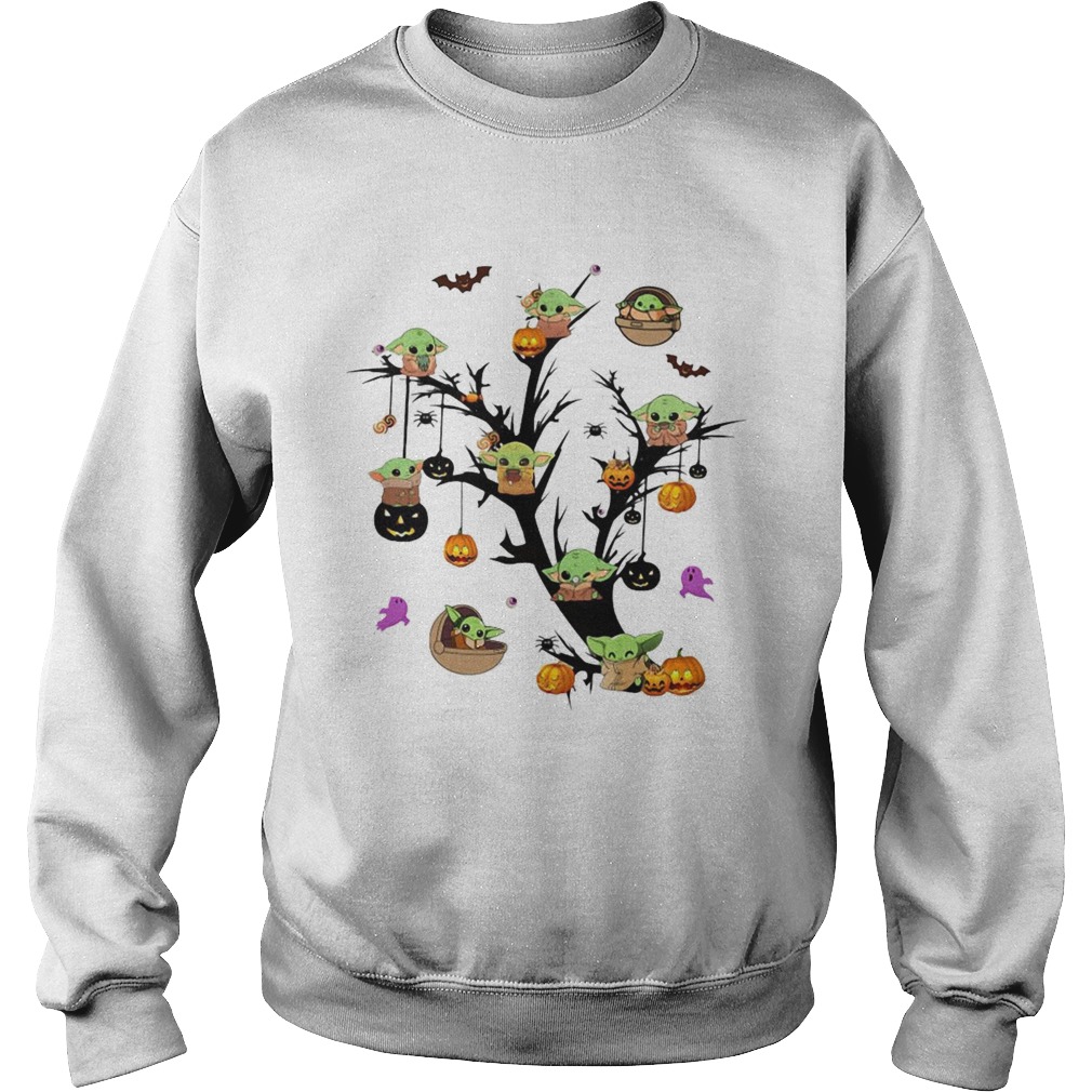 Baby Yoda And Pumpkin Tree Halloween shirt Baby Yoda And Pumpkin Tree Halloween shirt