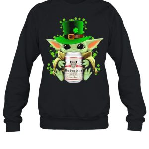 Baby Yoda Hug Budweiser Irish Patricks Day Shirt 4