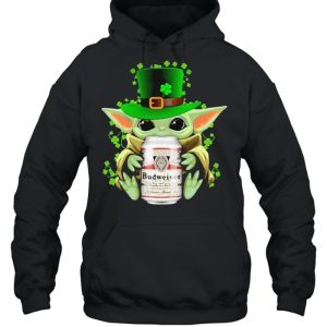 Baby Yoda Hug Budweiser Irish Patricks Day Shirt 5