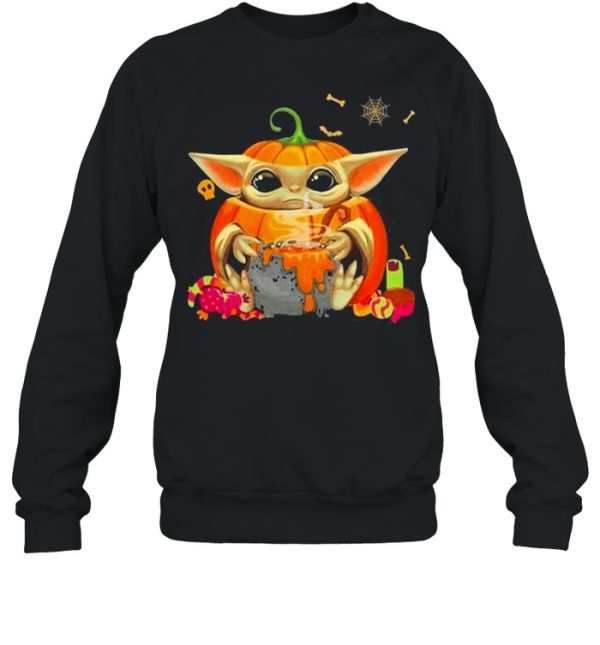 Baby Yoda Pumpkin Halloween Shirt
