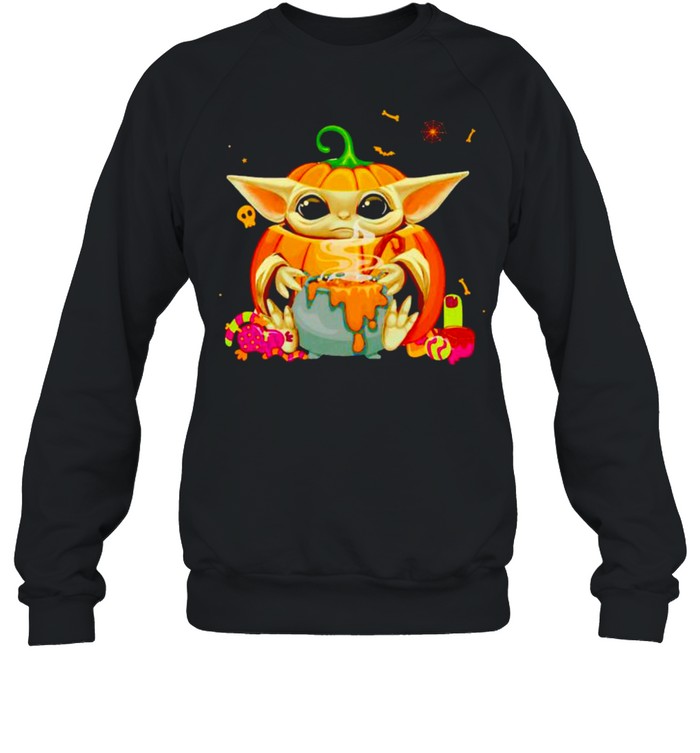 Baby Yoda pumpkin witch Halloween shirt Baby Yoda pumpkin witch Halloween shirt